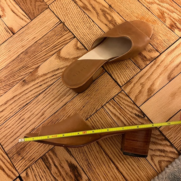 Nisolo Tan Open Toe Heeled Leather Sandals Size 7.5 - Picture 9 of 10